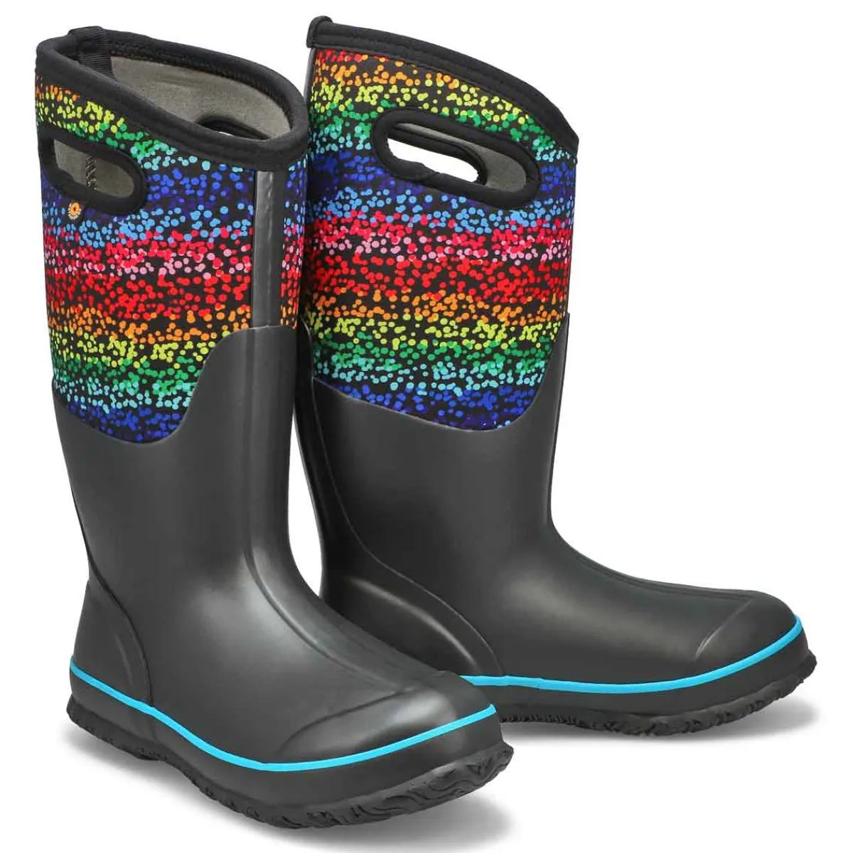 Bogs Classic Rainbow Dots Women|Women Winter Boots