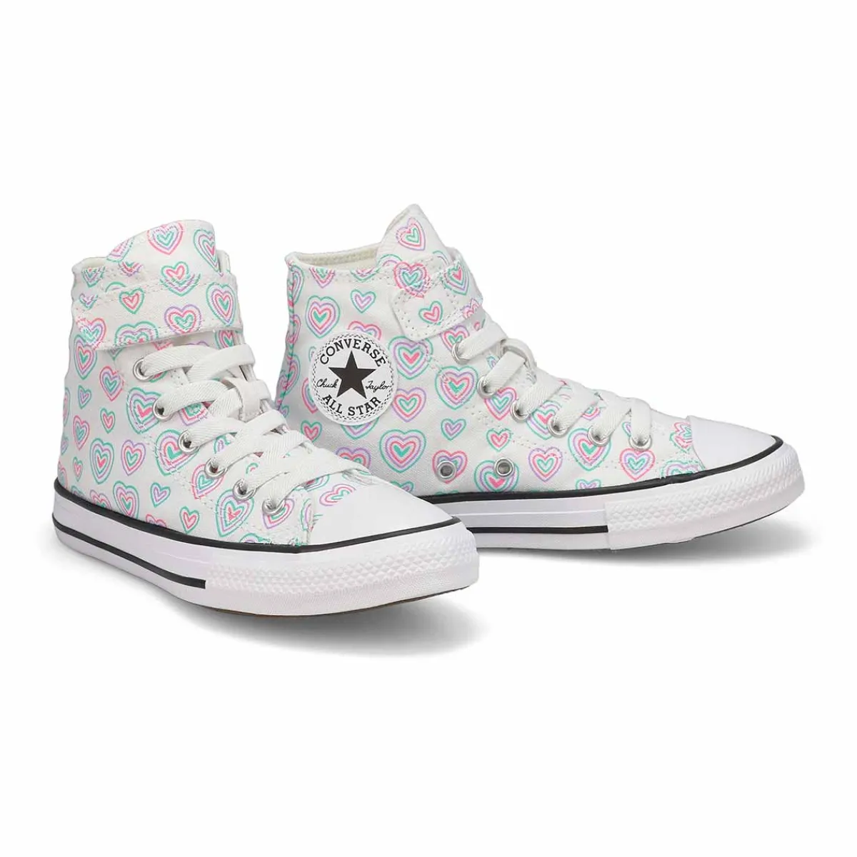 Converse CTAS 1V - Happy Hearts Girls|Kids Sneakers And Athletic