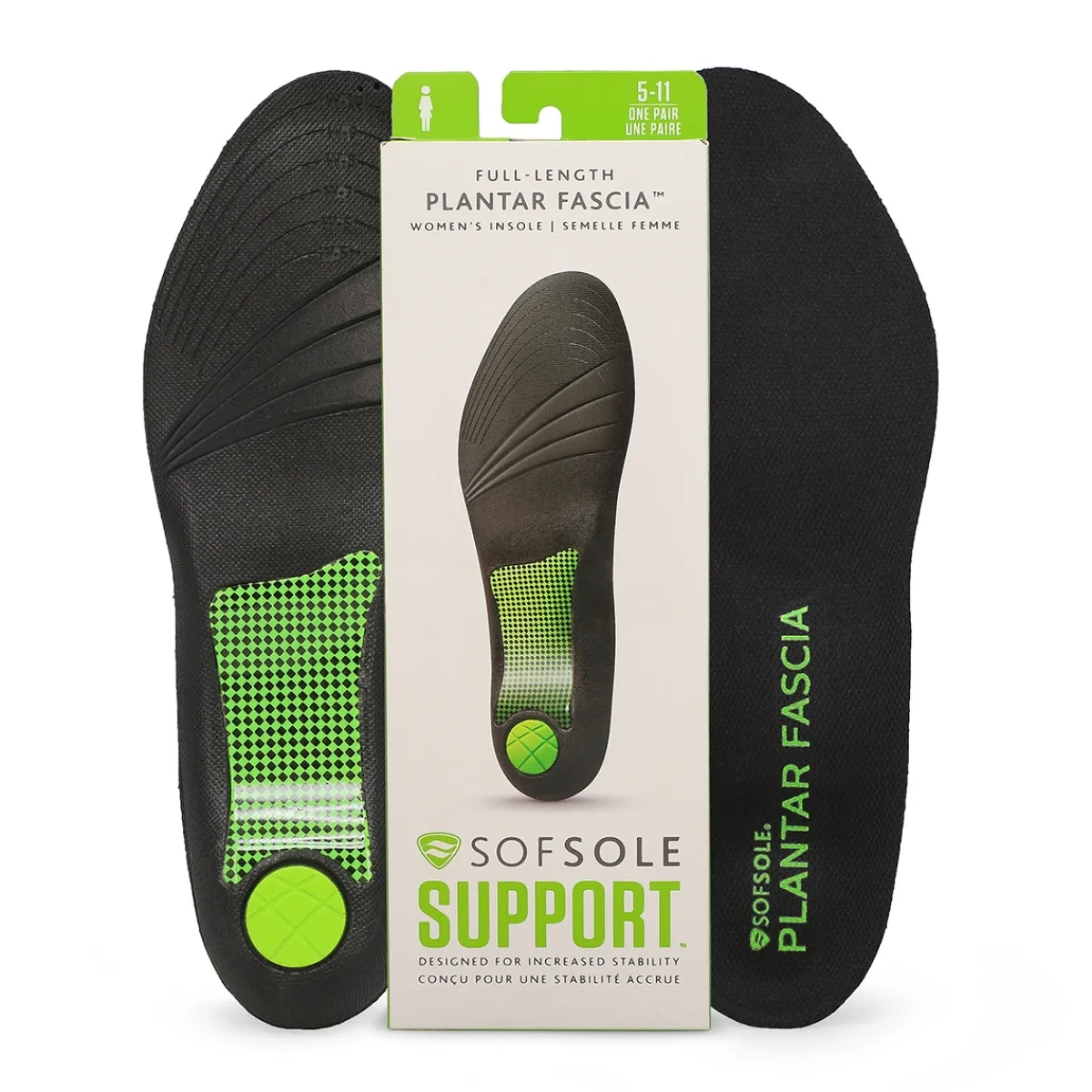 Sof Sole Full Length Plantar Fascia Insole Men| Shoe Care
