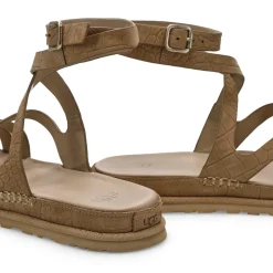 UGG Golden Gaze Embossed Ankle Wrap Women|Women Sandals