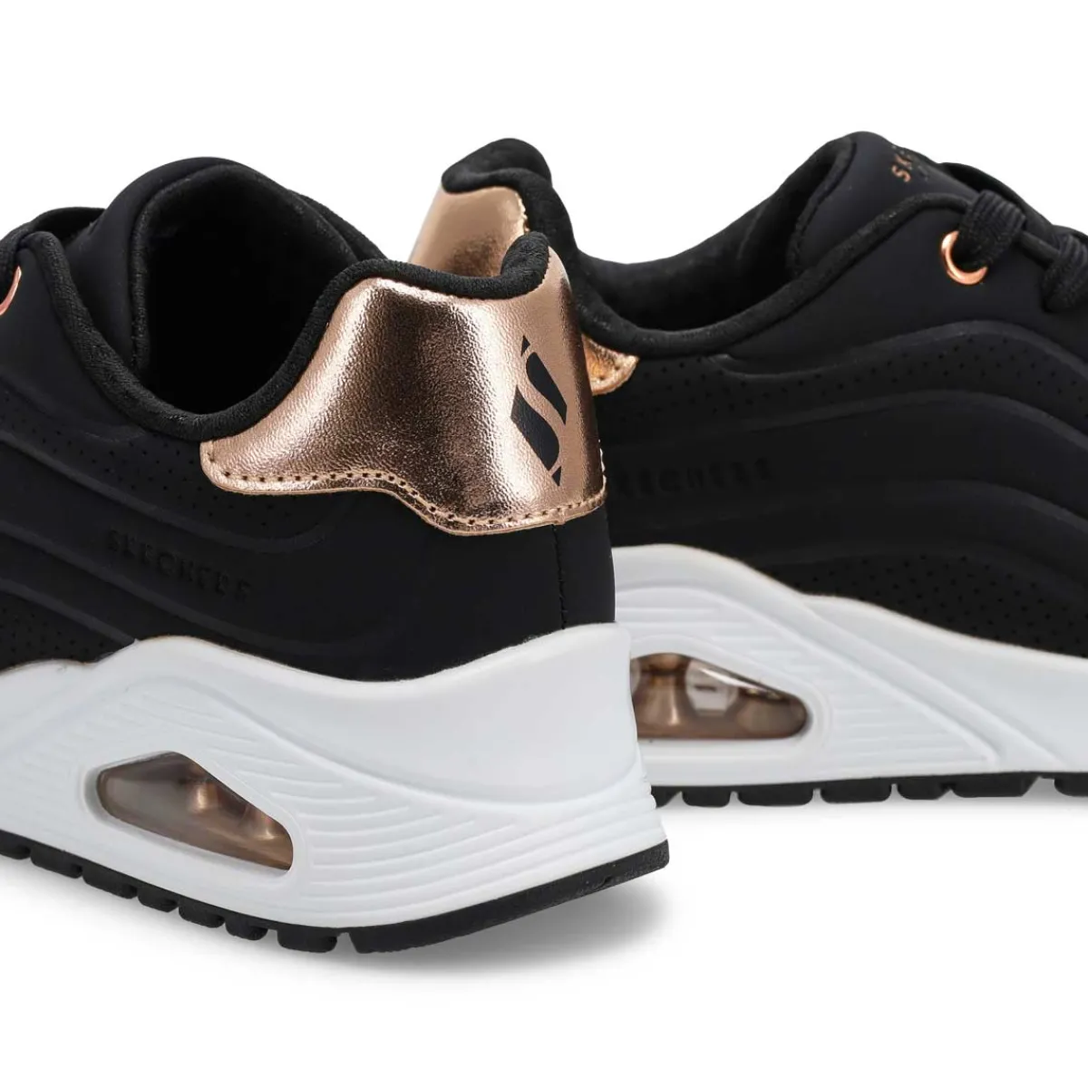 Skechers JGoldcrown Uno Lite - Metallic Love Girls|Kids Sneakers And Athletic|Clearance