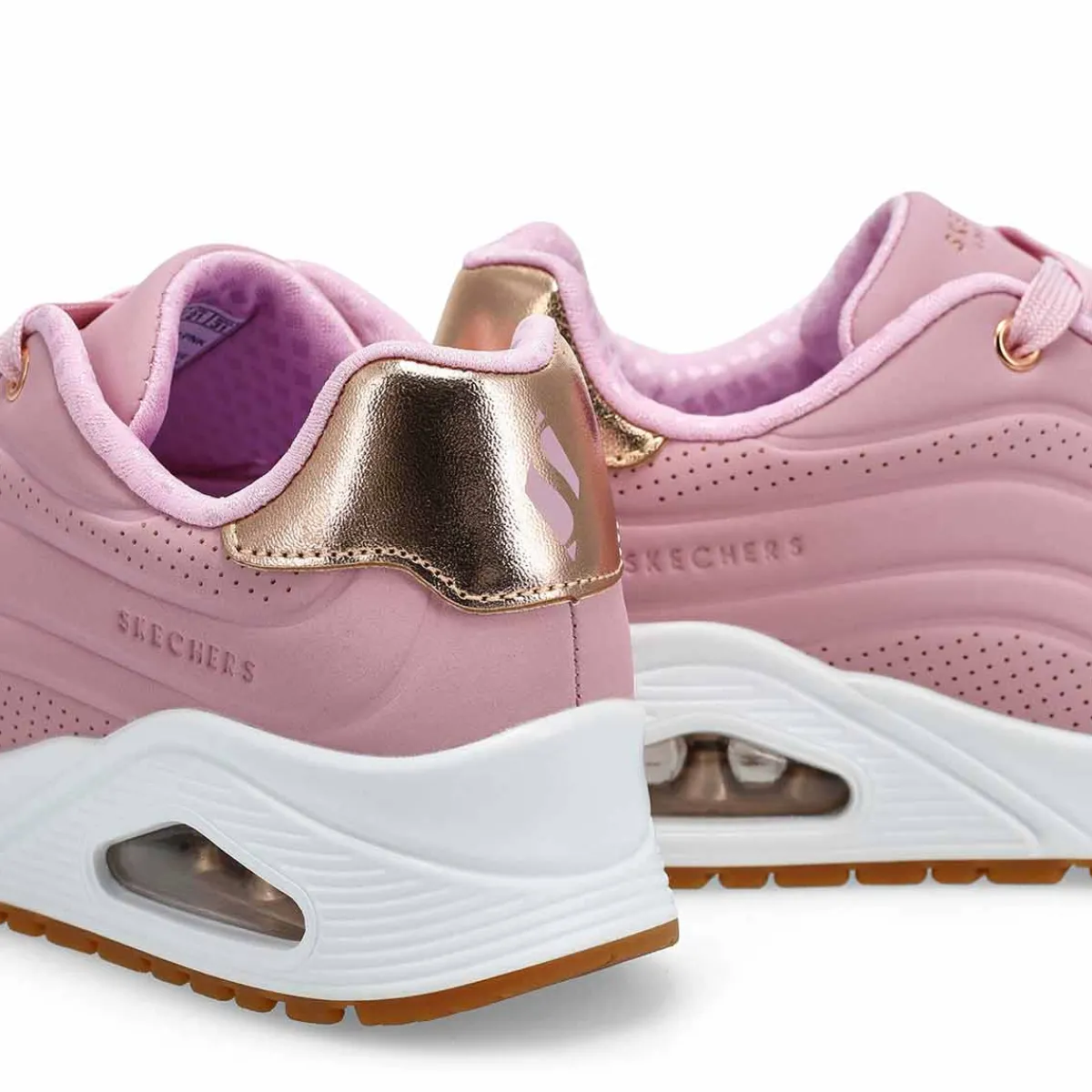 Skechers JGoldcrown Uno Lite - Metallic Love Girls|Kids Sneakers And Athletic|Clearance