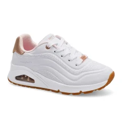 Skechers JGoldcrown Uno Lite - Metallic Love Girls|Kids Sneakers And Athletic|Clearance