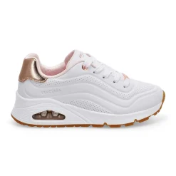 Skechers JGoldcrown Uno Lite - Metallic Love Girls|Kids Sneakers And Athletic|Clearance