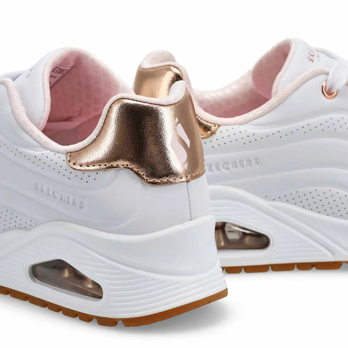 Skechers JGoldcrown Uno Lite - Metallic Love Girls|Kids Sneakers And Athletic|Clearance