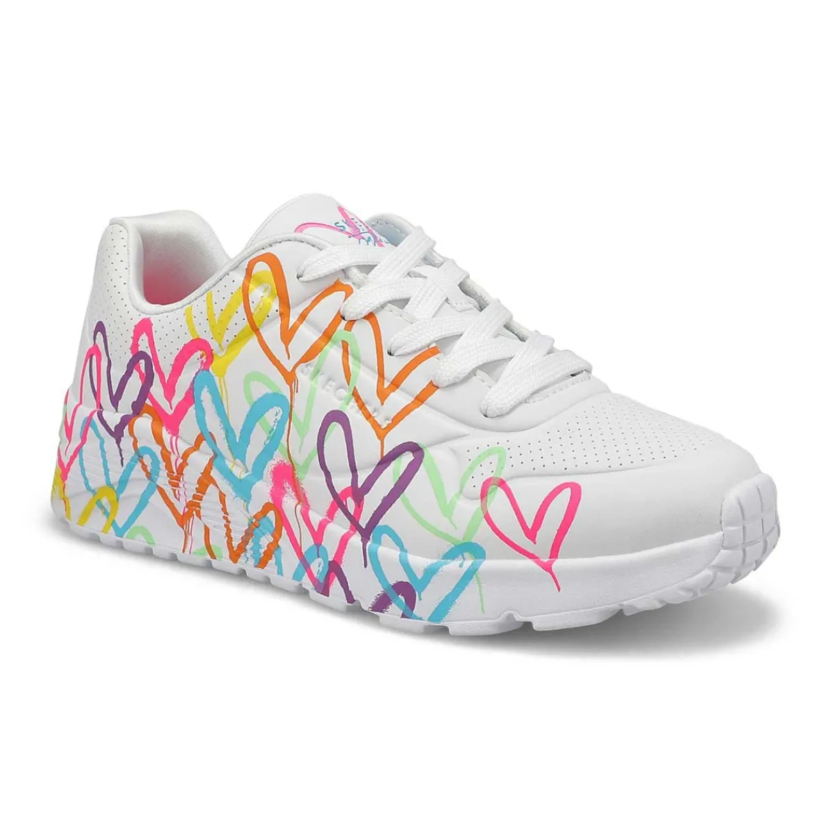 Skechers JGoldcrown Uno Lite - Metallic Love Girls|Kids Sneakers And Athletic|Clearance