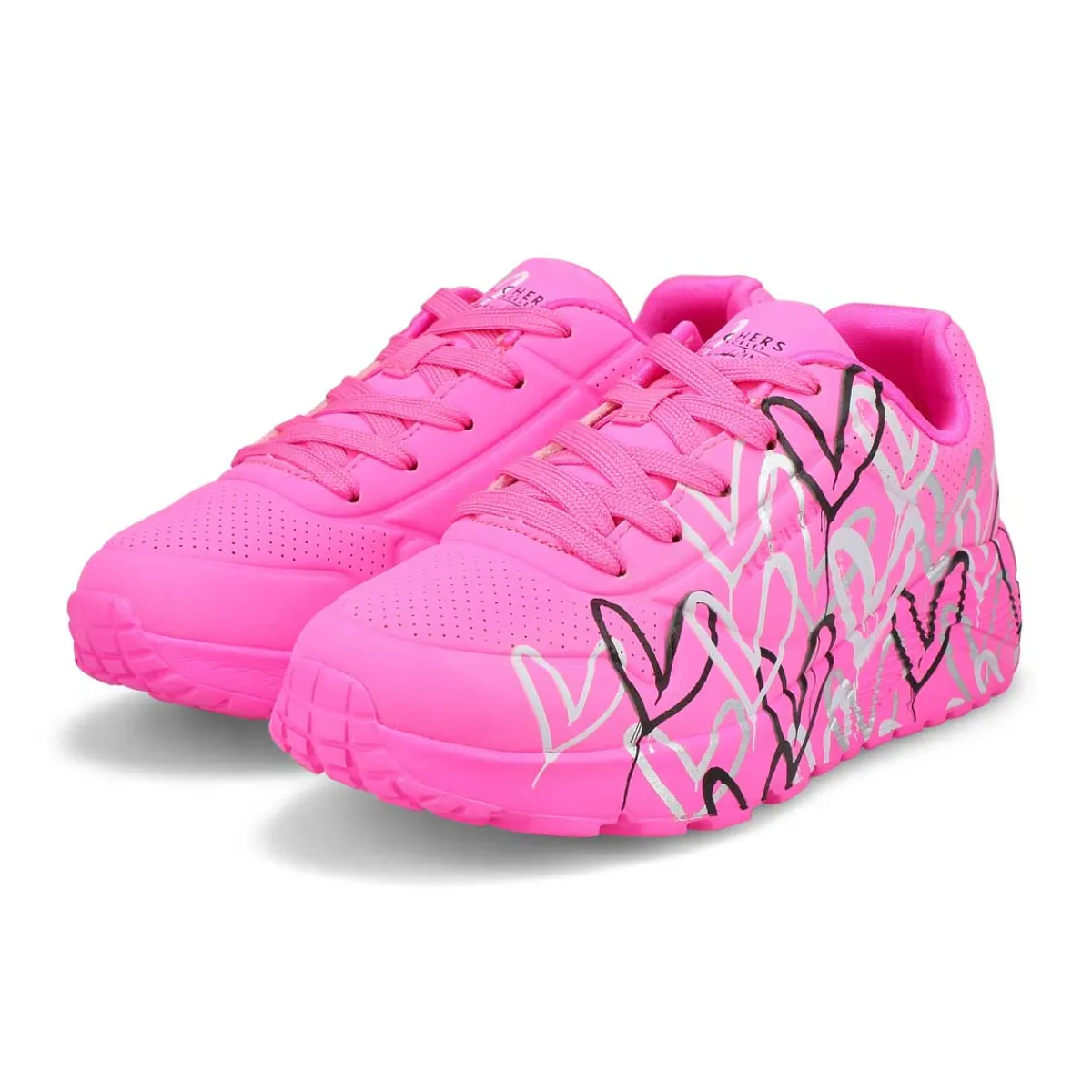 Skechers JGoldcrown Uno Lite - Metallic Love Girls|Kids Sneakers And Athletic|Clearance