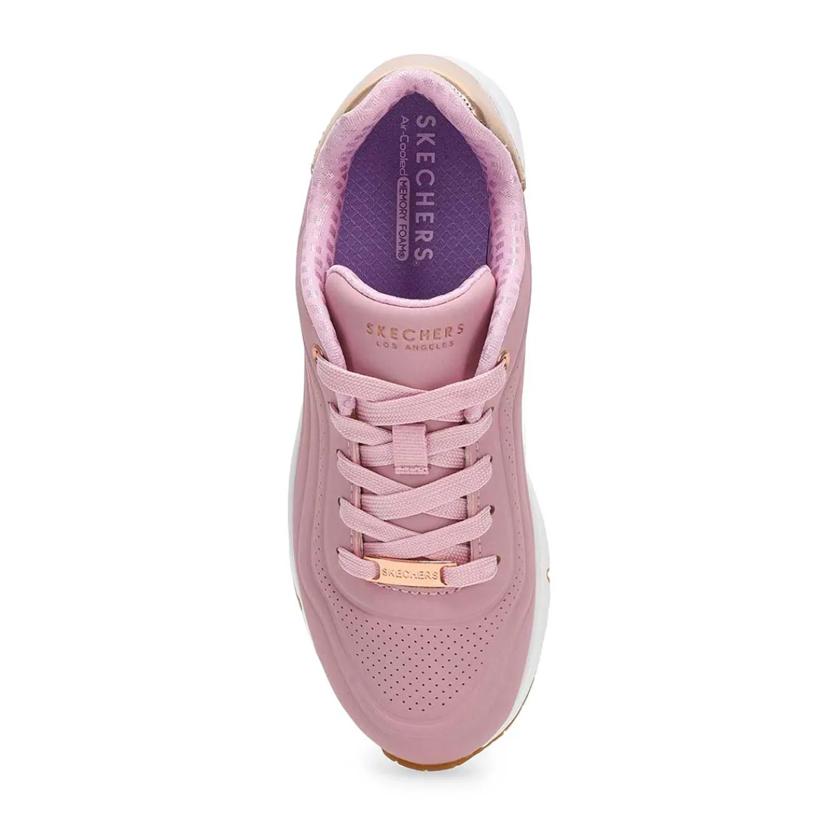 Skechers JGoldcrown Uno Lite - Metallic Love Girls|Kids Sneakers And Athletic
