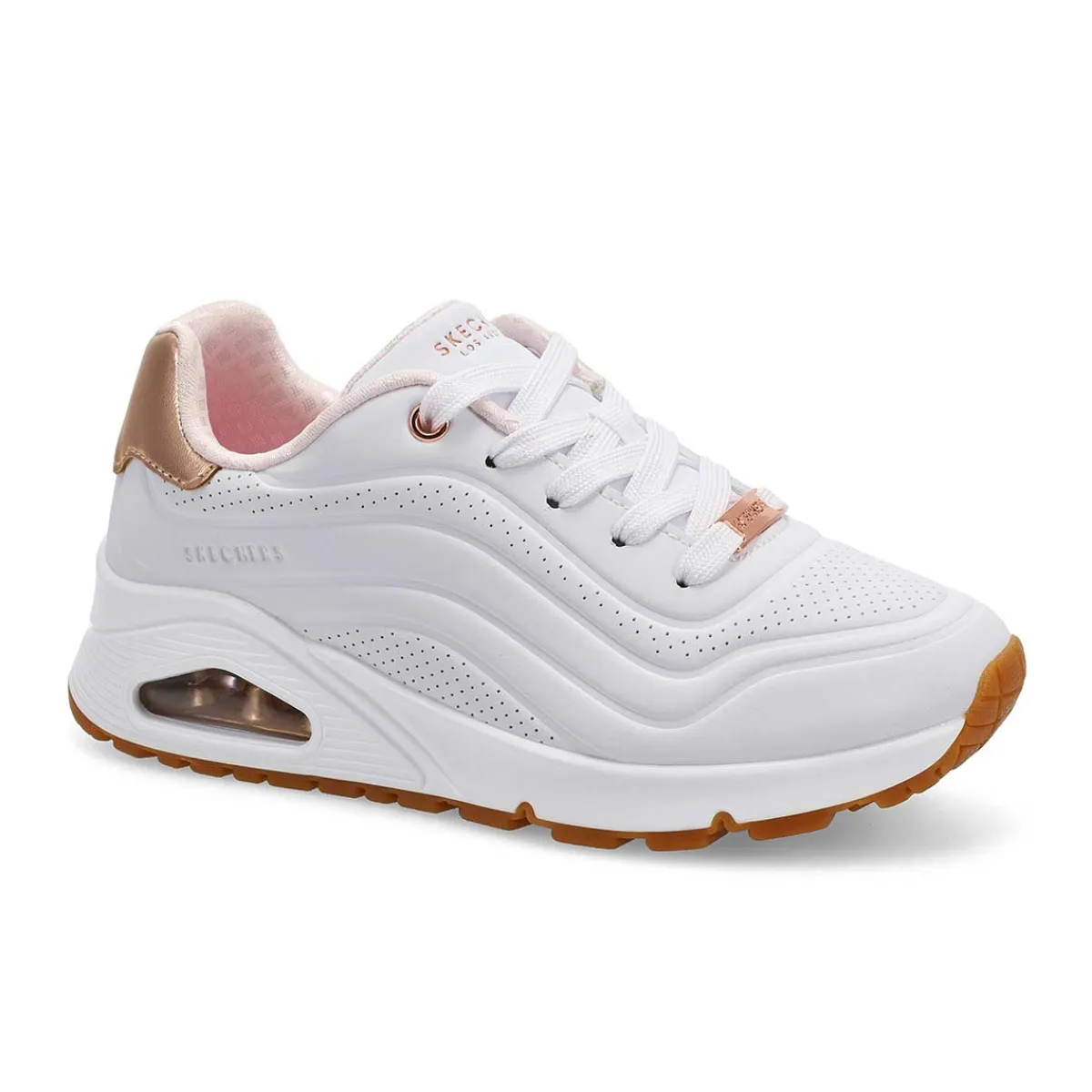 Skechers JGoldcrown Uno Lite - Metallic Love Girls|Kids Sneakers And Athletic