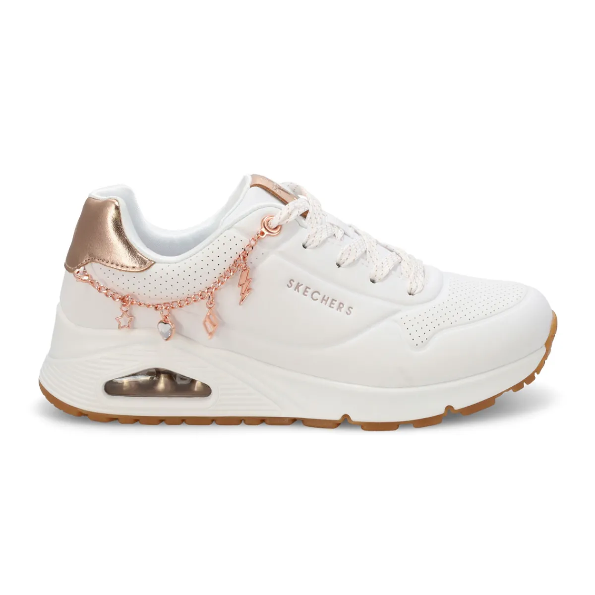 Skechers JGoldcrown Uno Lite - Metallic Love Girls|Kids Sneakers And Athletic