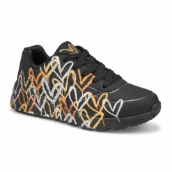 Skechers Uno Gen1 Shimmer Wave Girls|Kids Sneakers And Athletic